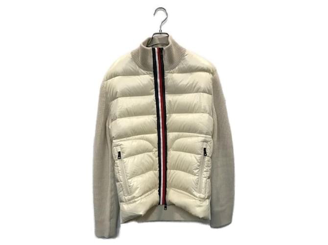 Moncler Men Coats Outerwear Beige Wool Nylon  ref.1114162