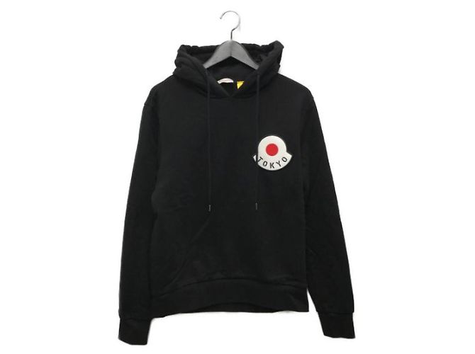Sudadera con capucha Moncler negra de algodón Negro