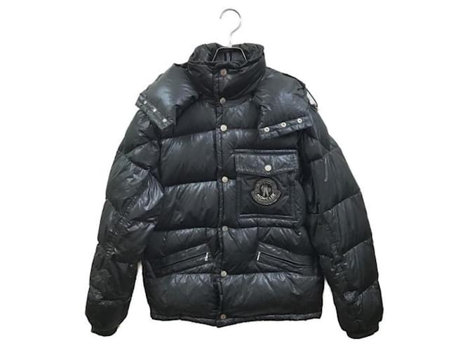 Moncler Men Coats Outerwear Black Polyester Nylon  ref.1114250