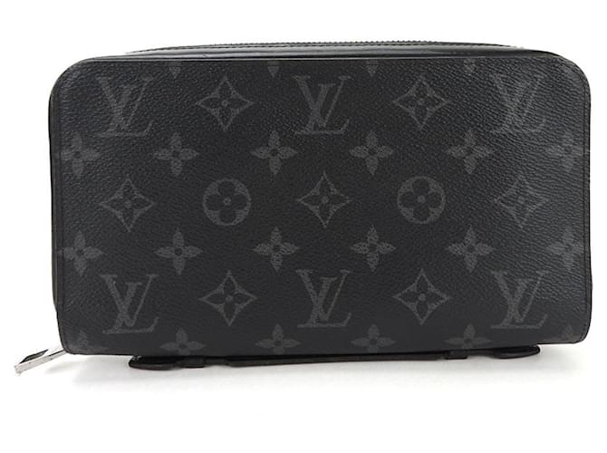 Louis Vuitton Portefeuille zippy Black Cloth  ref.1114291