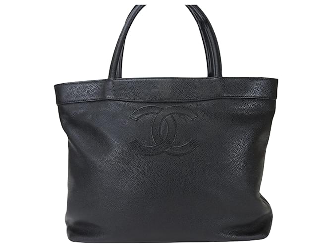 Timeless Chanel COCO Mark Black Leather  ref.1114293