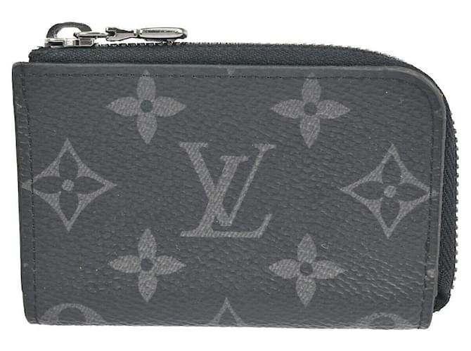 Louis Vuitton Porte monnaie Jules Black Cloth  ref.1114298