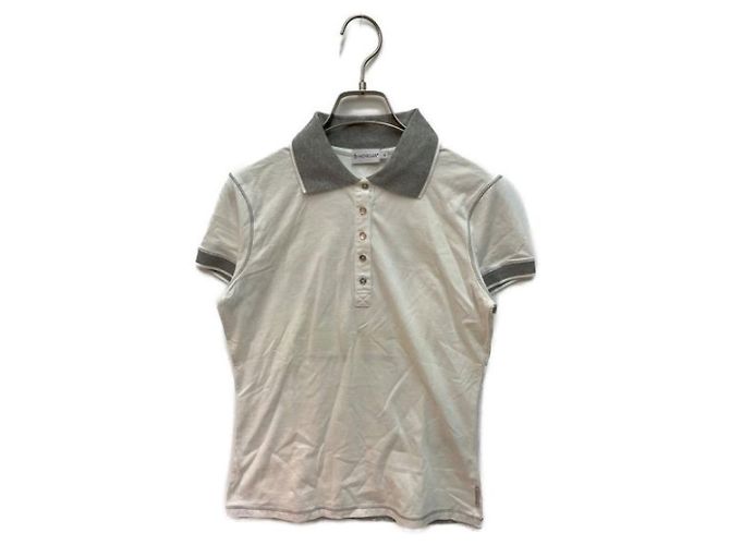 Polo Moncler Blanco de Algodón