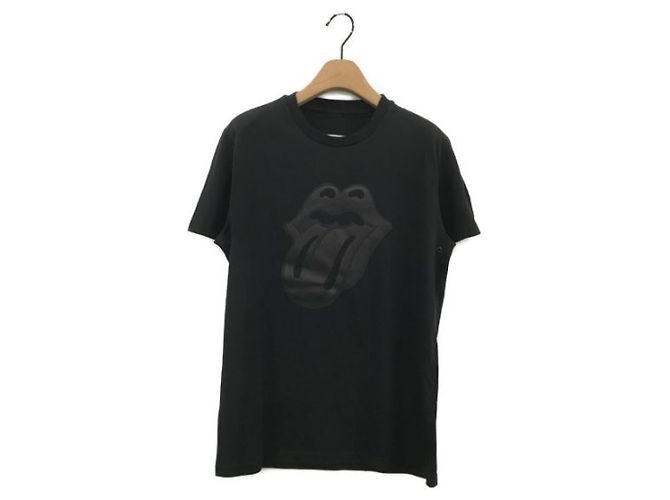 Camiseta Moncler The Rolling Stones Preta de Algodão Preto
