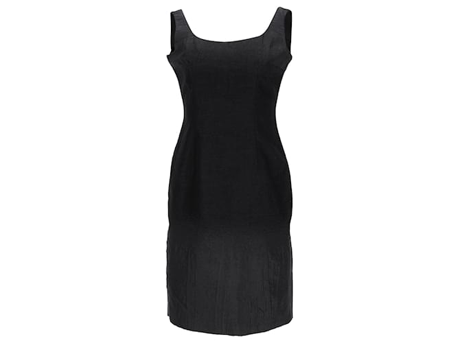Prada Shift Dress in Black Virgin Wool  ref.1114489