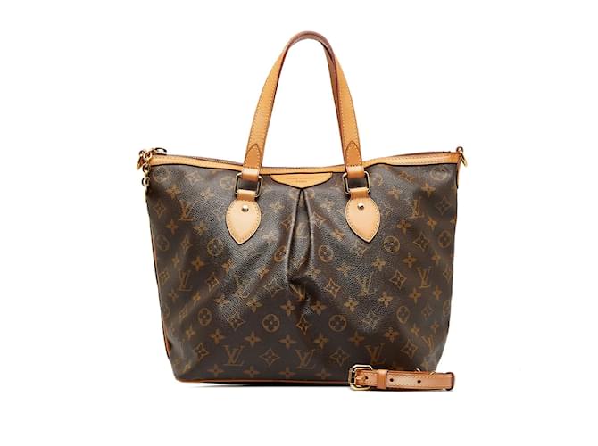 Bolso de mano Louis Vuitton Monogram Palermo PM 2WAY M40145 en muy buen estado Castaño Plástico  ref.1114534