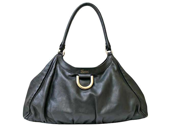 Gucci Abbey Black Leather  ref.1114617