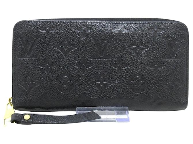 Louis Vuitton Zippy Wallet Cuir Noir  ref.1114652