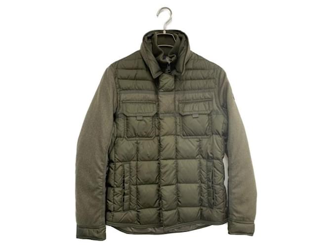 Moncler Men Coats Outerwear Green Polyester  ref.1114687