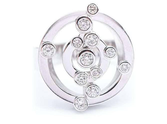Autre Marque Anel ADAGIO em ouro branco com diamantes.