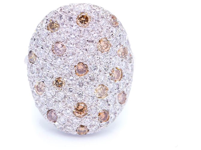 Autre Marque ANELLO IN ORO BIANCO E DIAMANTI