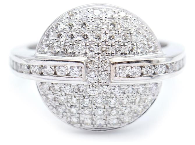 Autre Marque White Gold Ring with Diamonds  ref.1114907