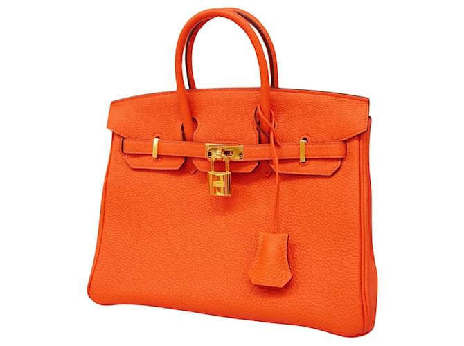 Hermès HERMES BIRKIN Orange Leather  ref.1114911