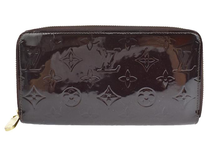 Louis Vuitton Portefeuille zippy Brown Patent leather  ref.1114995