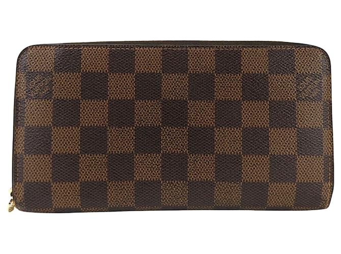 Louis Vuitton Zippy Wallet Brown Cloth  ref.1115002