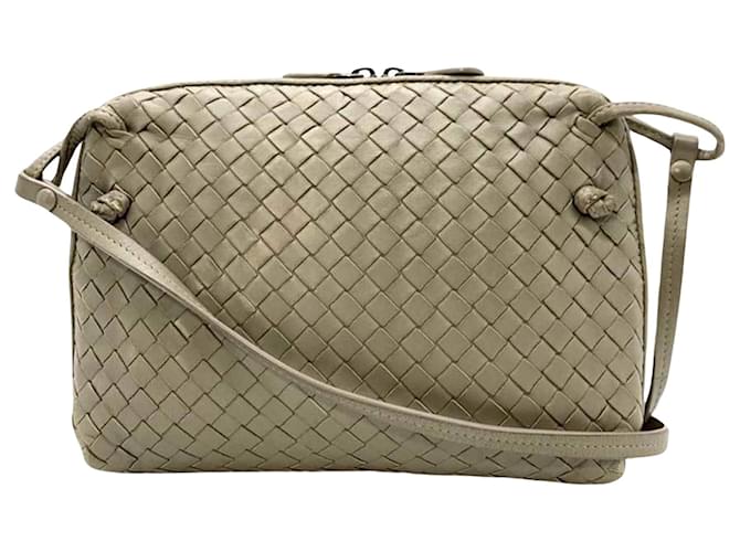 Bottega Veneta Intrecciato Grey Leather  ref.1115025