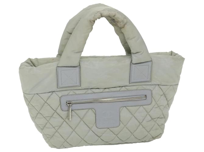 CHANEL Cococoon Hand Bag Nylon Gray CC Auth bs9551 Grey  ref.1115048