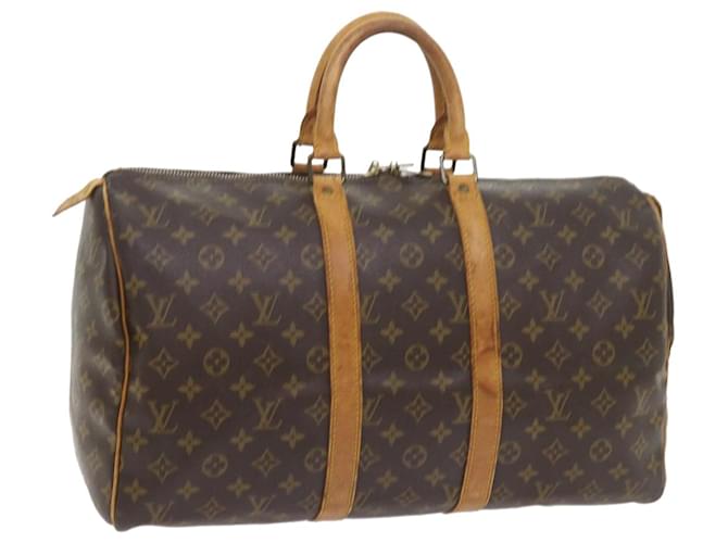 Louis Vuitton-Monogramm Keepall 45 Boston Bag M.41428 LV Auth 58135 Leinwand  ref.1115052