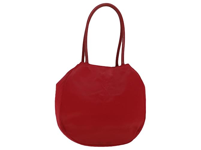 SAINT LAURENT Shoulder Bag Nylon Red Auth bs9359  ref.1115059