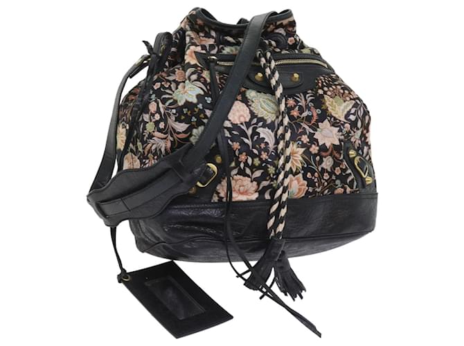 BALENCIAGA Shoulder Bag Canvas Leather Multicolor 253604 Auth yk9204 Multiple colors Cloth  ref.1115113