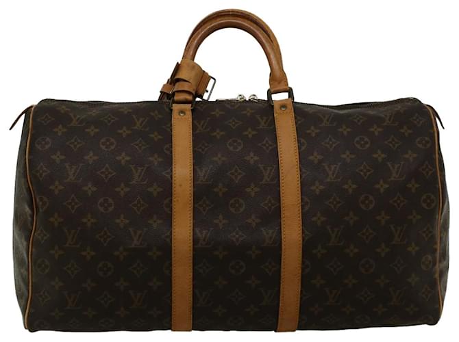 Louis Vuitton Keepall 50 Brown Cloth  ref.1115211