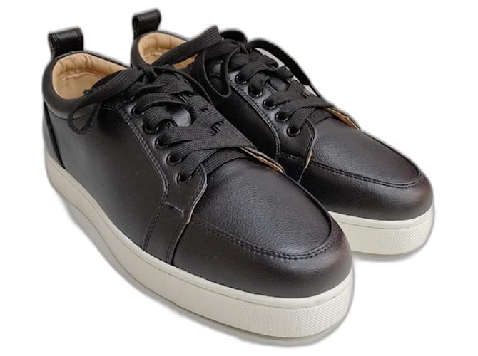 Christian Louboutin Sneakers Black Leather  ref.1115216