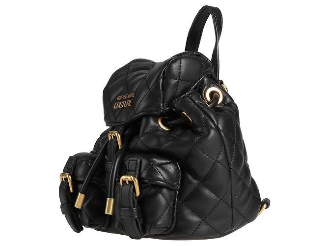 Versace Jeans Couture Rucksack Schwarz gesteppt