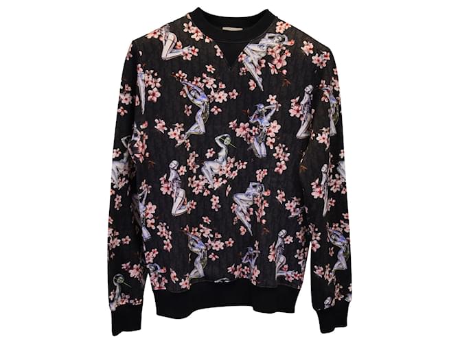 Dior x Hajime Sorayama Graphic Print Sweatshirt in Black Cotton  ref.1115417