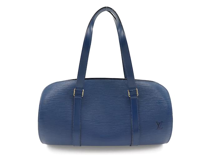 Louis Vuitton Epi Soufflot M52225 Azul Couro  ref.1115425