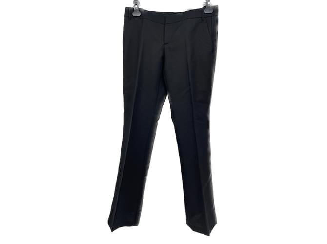 GUCCI Pantalon T. ca 44 Wool Laine Noir  ref.1115549