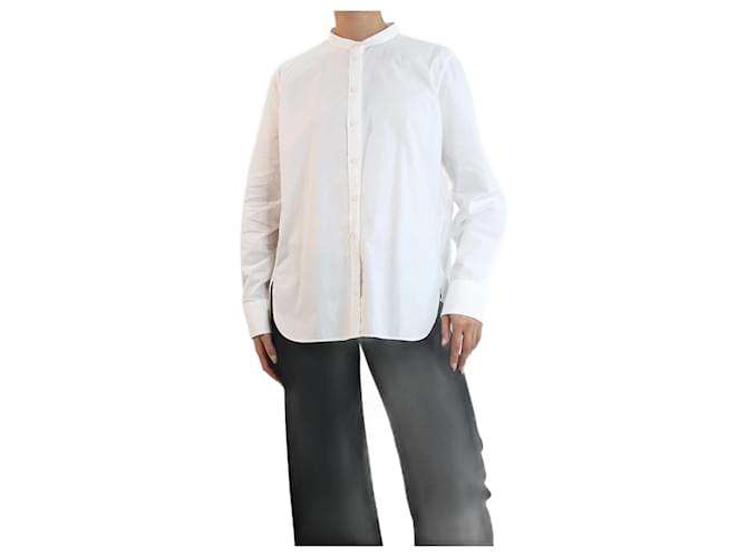 Autre Marque White button-up shirt - size IT 46 Cotton  ref.1115568