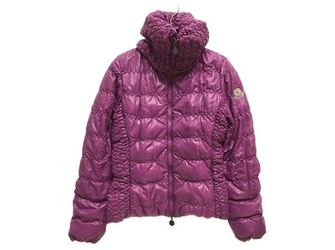 Moncler Pearl down jacket purple nylon