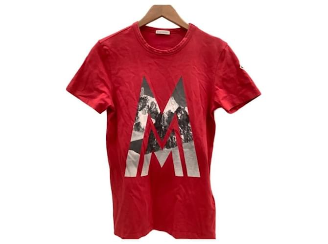Moncler Camisas Vermelho Algodão  ref.1115755