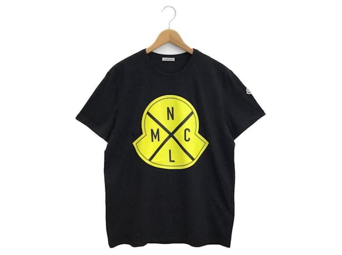 Moncler Camisetas Negro Amarillo Algodón  ref.1115810