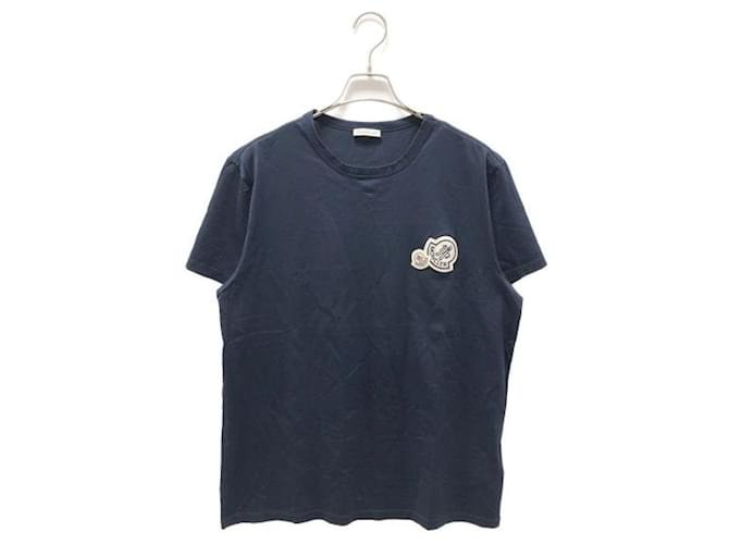 Moncler Camisetas Azul marino Algodón  ref.1115847