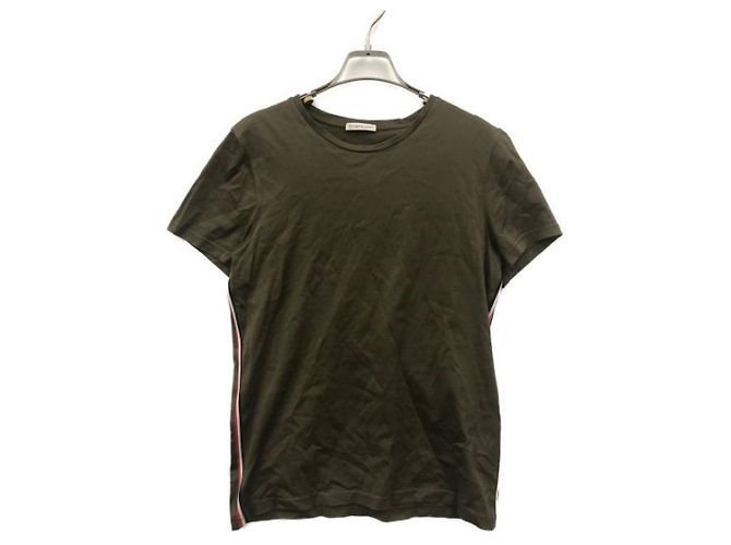 Camiseta Moncler de algodón verde oliva XS