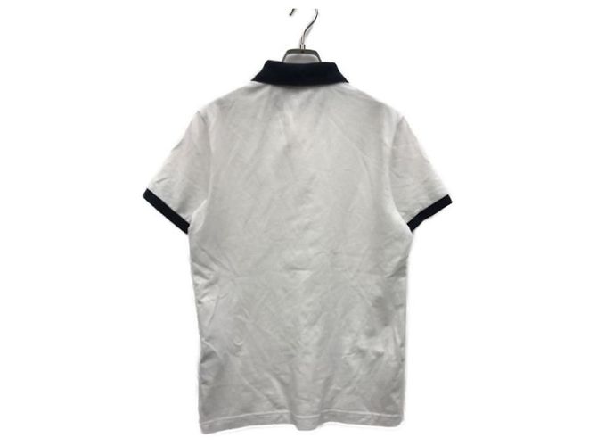 Polo Moncler Bianca in Cotone Bianco