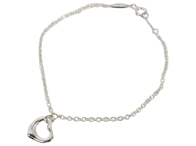 Tiffany & Co Open Heart Silvery Silver  ref.1115953