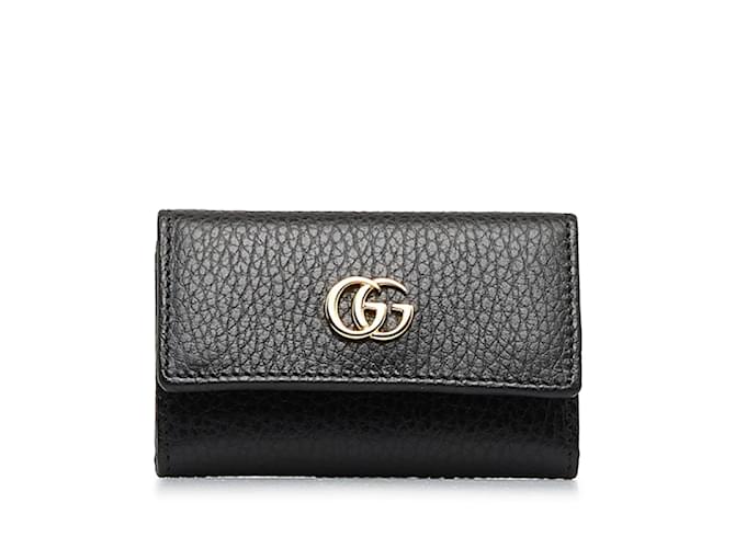 Gucci GG Marmont Leather Key Case 456118 Black  ref.1116041