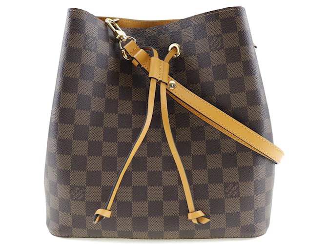 Néonoé Louis Vuitton Damier Ebene NeoNoe Bolsa de Ombro em Lona N40213  Em uma boa condição Marrom  ref.1116084