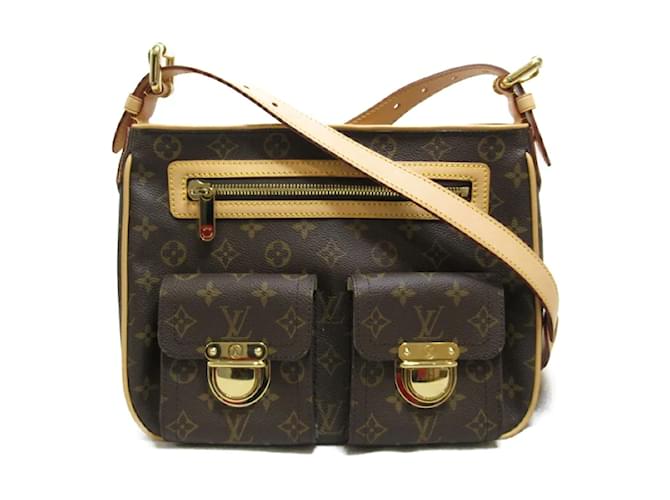 Louis Vuitton Monogram Hudson GM M40045 Brown Cloth  ref.1116093