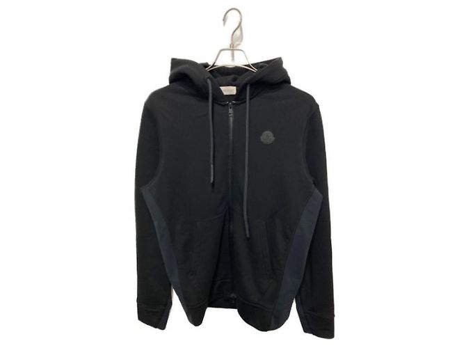 Moncler Strickjacke Schwarz Baumwolle