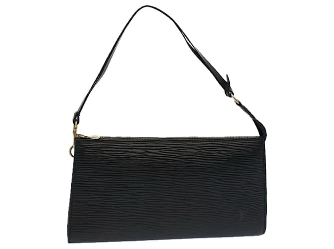 Louis Vuitton Pochette Black Leather  ref.1116229