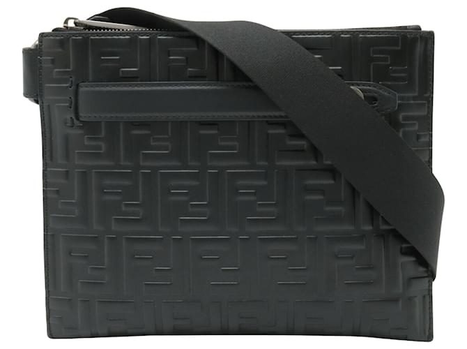 Fendi FF Black Leather  ref.1116230
