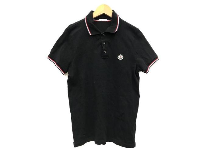 Polo Moncler Negro de Algodón