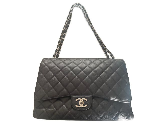 Chanel Timeless Maxi Jumbo Noir Bijouterie argentée