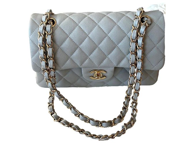 Timeless Chanel Aba Clássica Pequena, 21S Cinza