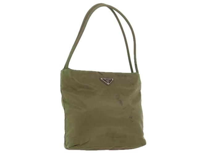PRADA Shoulder Bag Nylon Khaki Auth ac2422  ref.1116579