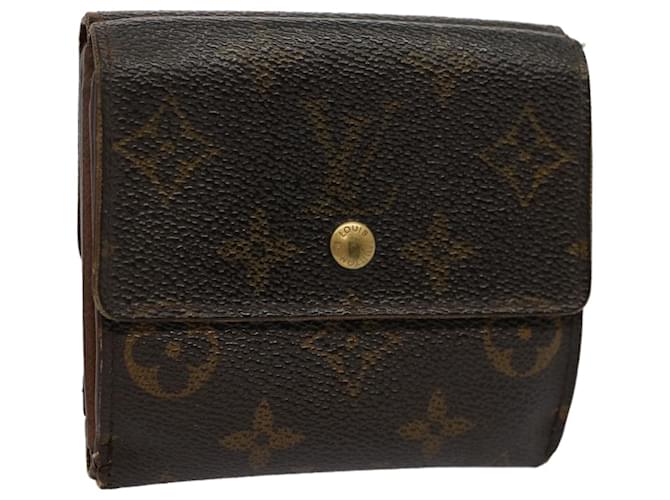 LOUIS VUITTON Monogramm Porte Monnaie Bier Cartes Crdit Wallet M61652 Authentifizierung1277 Leinwand  ref.1116624