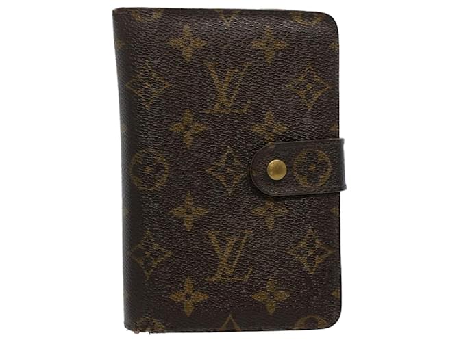 Carteira LOUIS VUITTON Monograma Porto Papie Zip M61207 LV Auth bs9557 Lona  ref.1116705